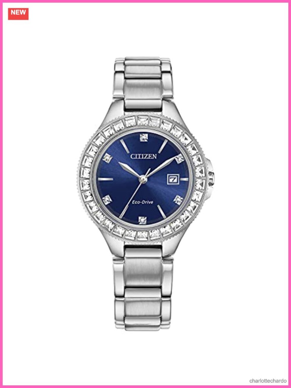 Citizen Ladies Silhouette Crystal Eco-Drive Stainless Steel Watch